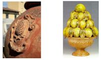 Terracotta home and garden decorations from Tuscany